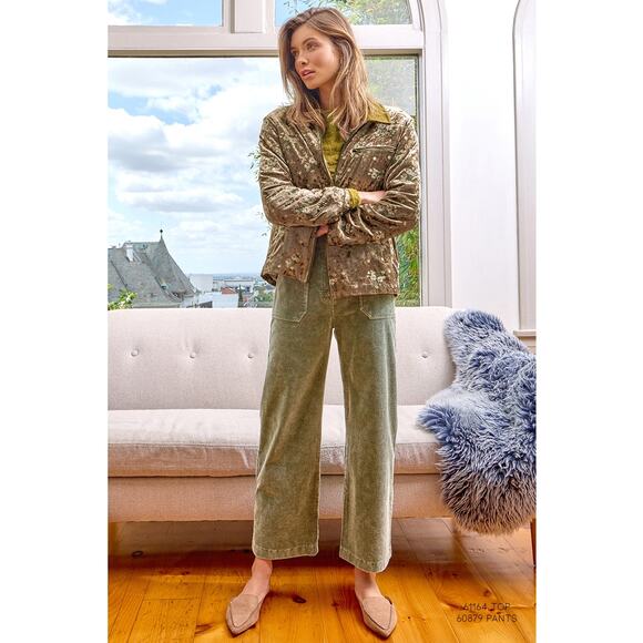 SOLD OUT Mystree Size Medium Champagne Embroidered Velvet Jacket - Picture 2 of 8